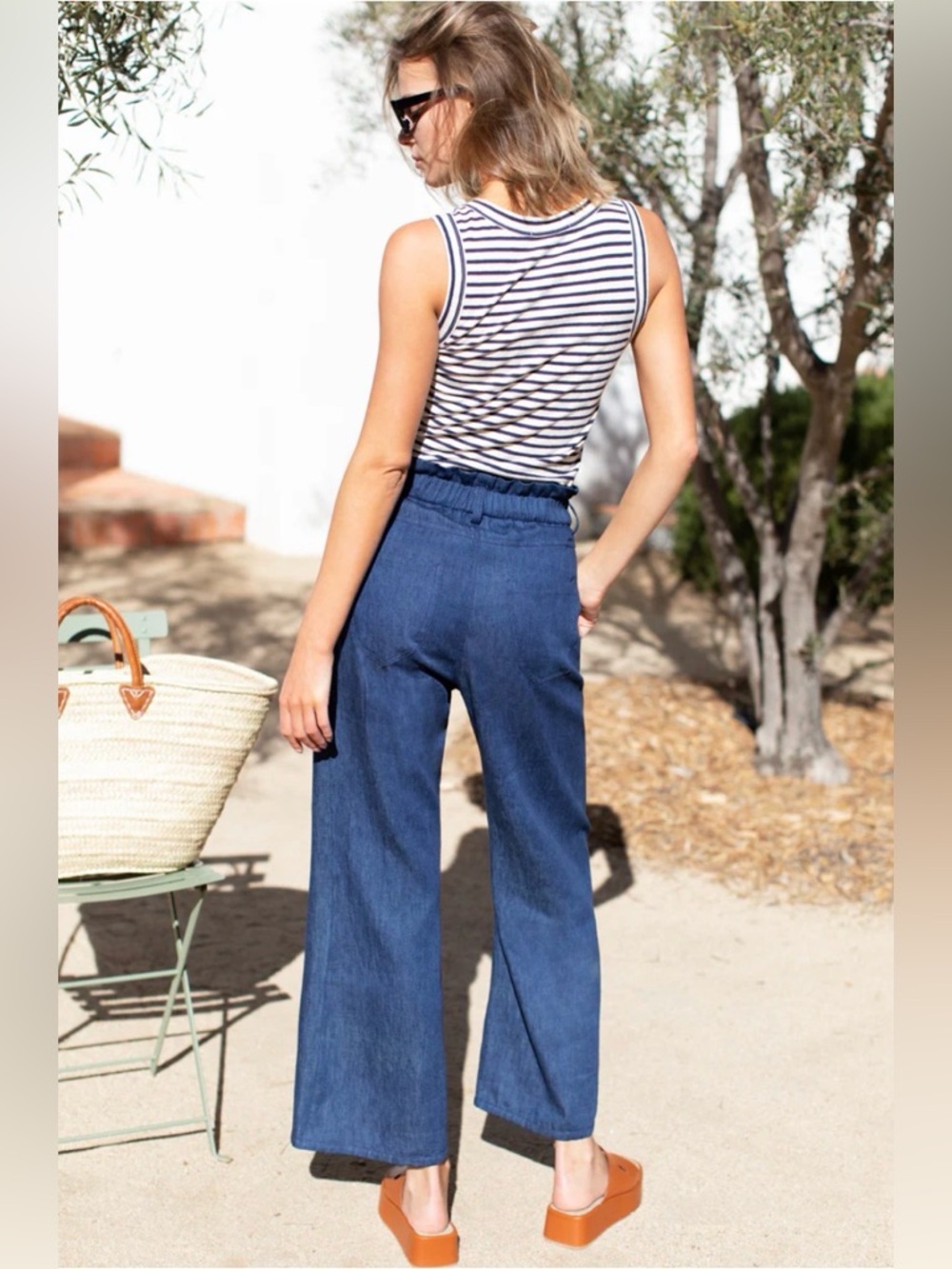 NWT Emerson Fry Tulip Crop Flare - Picture 2 of 9